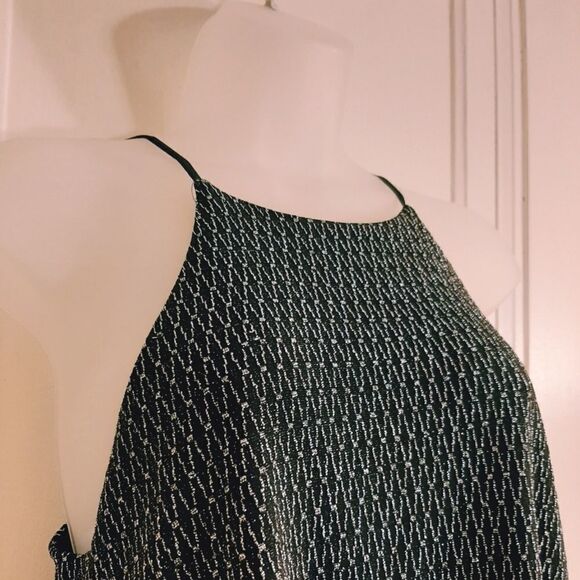Guess Black and Silver Dressy Tank Top sz Small - Picture 2 of 5